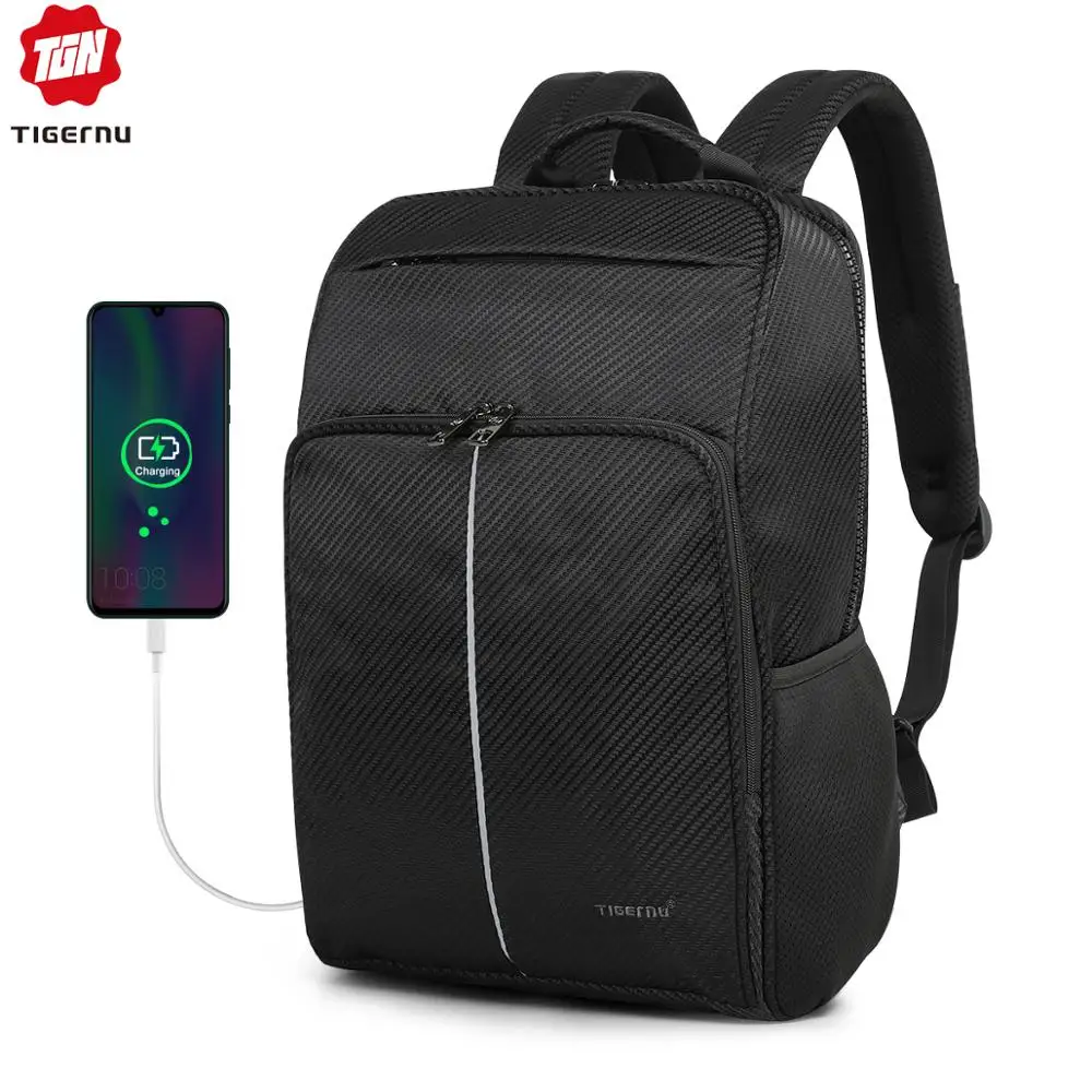 Tigernu Новый Usb зарядный 15 6 дюймовый рюкзак для ноутбука сумки водонепроницаемый