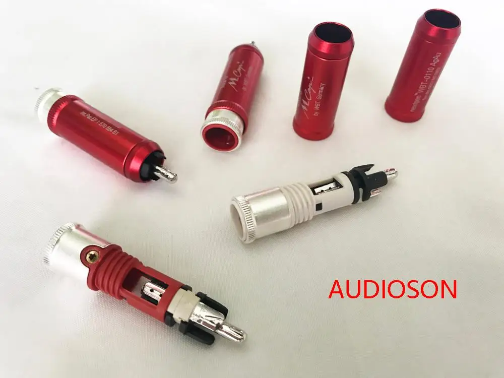 Hi-End Mundorf M-Cap nextgen WBT-0110AgAu 시그니처 RCA 1 set of 4pieces 로듐 도금