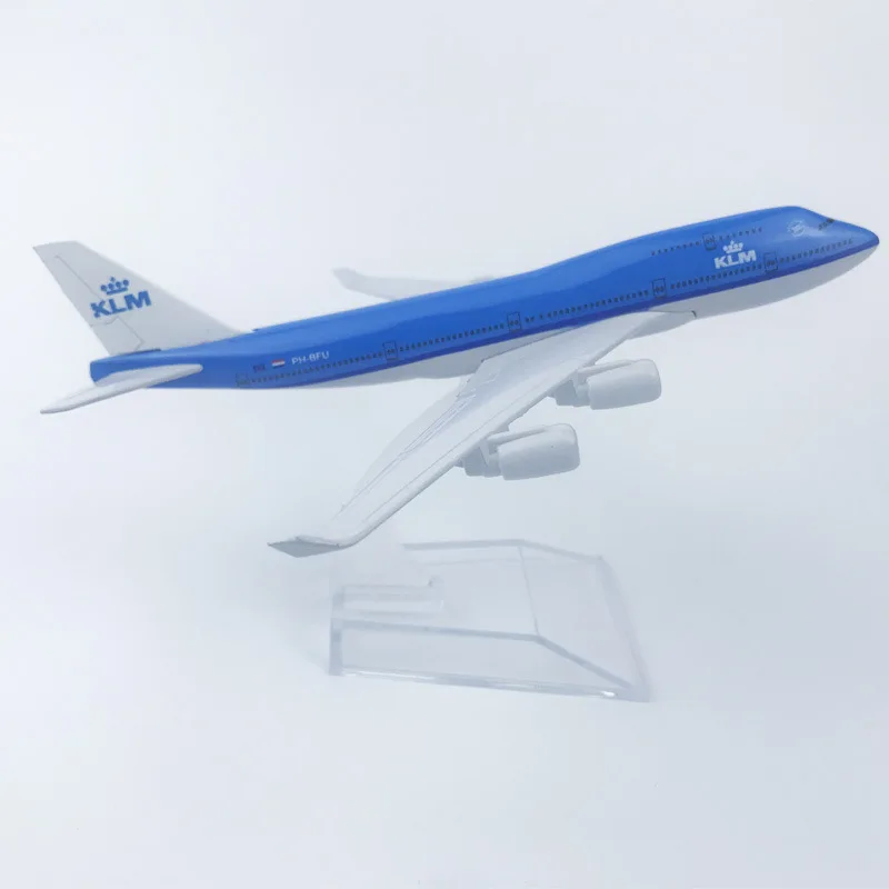 16 СМ Нидерланды дыхательные пути B747 авиакомпаний модель самолета с сплав на