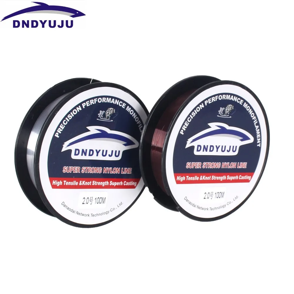 DNDYUJU-sedal de pesca de nailon, hilo de Nylon de 100M, línea de carretera rocosa japonesa, hilo de fluorocarbono, número de sedal de pesca