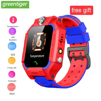 

w02 Kids Smart Watch IP67 Baby Smartwatch LBS Location Call Back Phone Watch Body Temperature Watch Kids SOS Clock flashlight