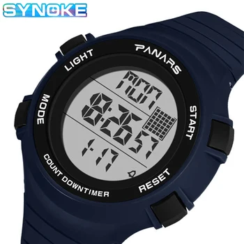 

SYNOKE Mens Digital Sports Watch, Waterproof LED Screen Large Face Military Watches and Heavy Duty Electronic Simple Army Watch