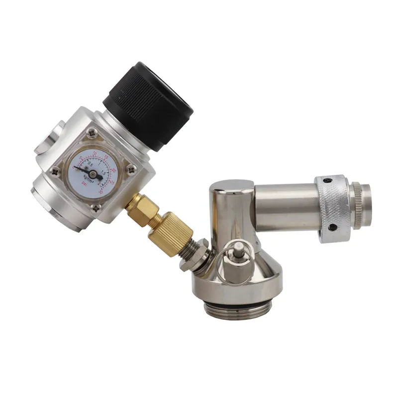 Stainless Steel Beer Growler Dispenser Tap Spear and Co2 Gas Regulator 0-30 PSI for Home brew bar Set (19)
