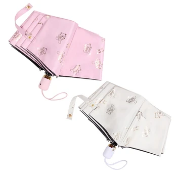 

ANTI-UV Foldable Umbrella Sun Compact Women Female Ladies Lady Windproof Rain Beautiful Flower Candy Colorful Umbrella #1 #8