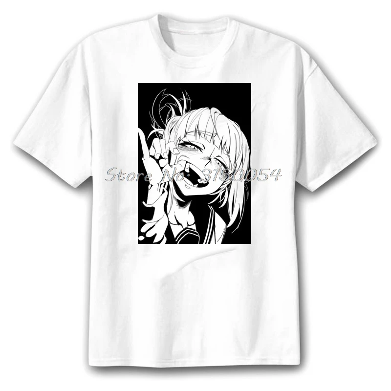 Kawaii химико Тога Harajuku аниме унисекс футболка My Hero Академия принт повседневные