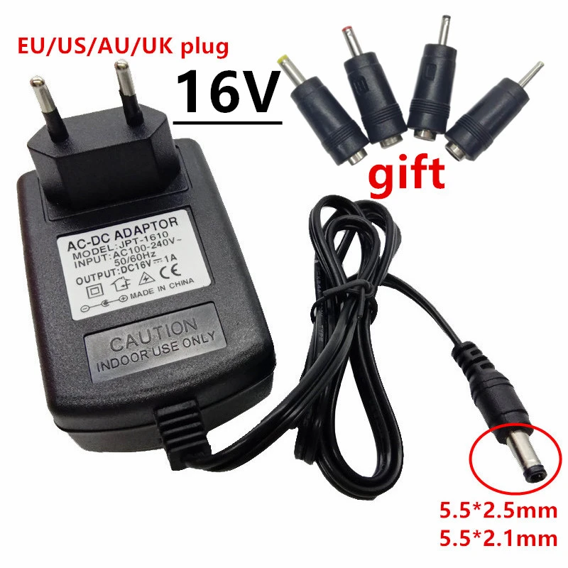 Adaptador de corriente AC Universal DC, fuente de de 220v a V, 16 voltios, 0,9a, 1A, 1,5a, 2A, 2,5a, 16 V, 4 piezas, Jack|Adaptadores CA/CC| - AliExpress