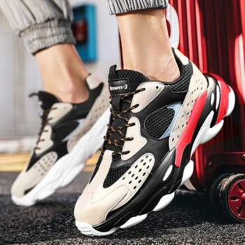 

Summer New Casual Shoes for Men Breathable Mesh Lace-up Non-slip Sneakers New Adult Footwear tenis masculino zapatillas hombre