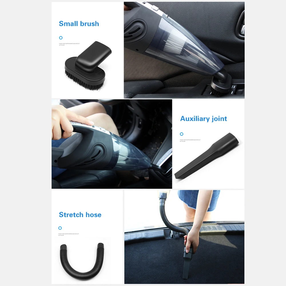 US $25.13 Handheld Vacuum Cordless Powerful Cyclone Suction Portable Rechargeable Vacuum Cleaner 6053 Quick Charge For Car Home Pet Hair