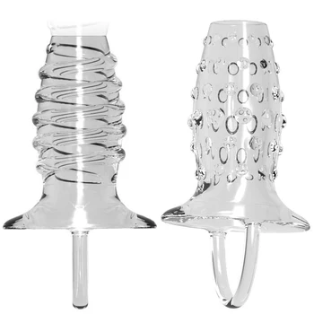 Fidget Toys Sex Toys for Men Reusable Condom Penis Sleeve Cock Ring Delay Ejaculation Dildo Enlargement Erector Toy Free Ship 6