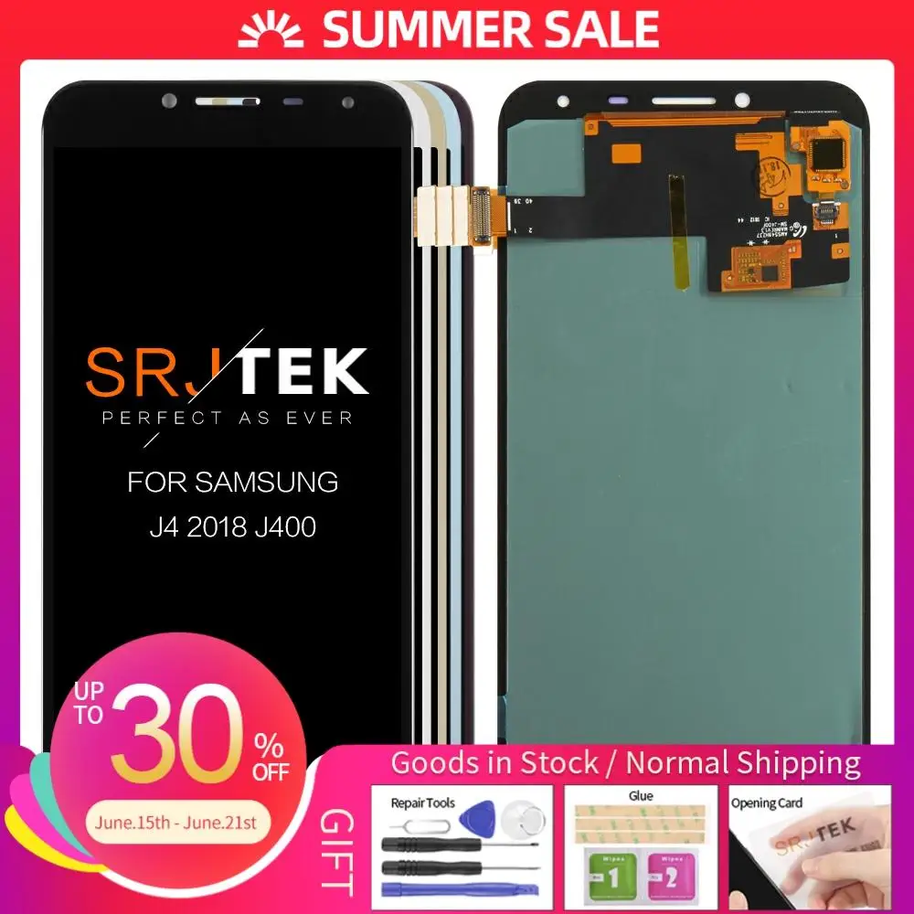 

For J400 AMOLED LCD For Samsung Galaxy J4 J400 J400F J400G/DS SM-J400F LCD Display Touch Screen Digitizer Assembly Replacement
