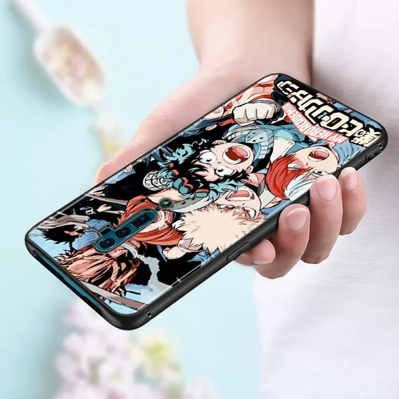 My Hero Academia Anime Cartoon Silicone Phone Case For OPPO Reno Z 10X Zoom F11 F9 F7 F5 A7 R9S R17 Realme 2 C2 K3 Pro