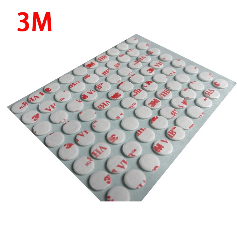 

100pcs 3M VHB Tape 4910 Double Sticky Clear Foam diameter round 10mm 1cm Instead Screws, Widely Using for Small Parts