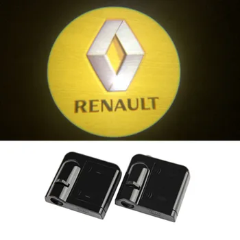 

For Renault Megane 2 3 Duster Captur Logan Clio Scenic 2 Laguna 2 Fluence Trafic Sandero Car Door Welcome Light Logo Projector