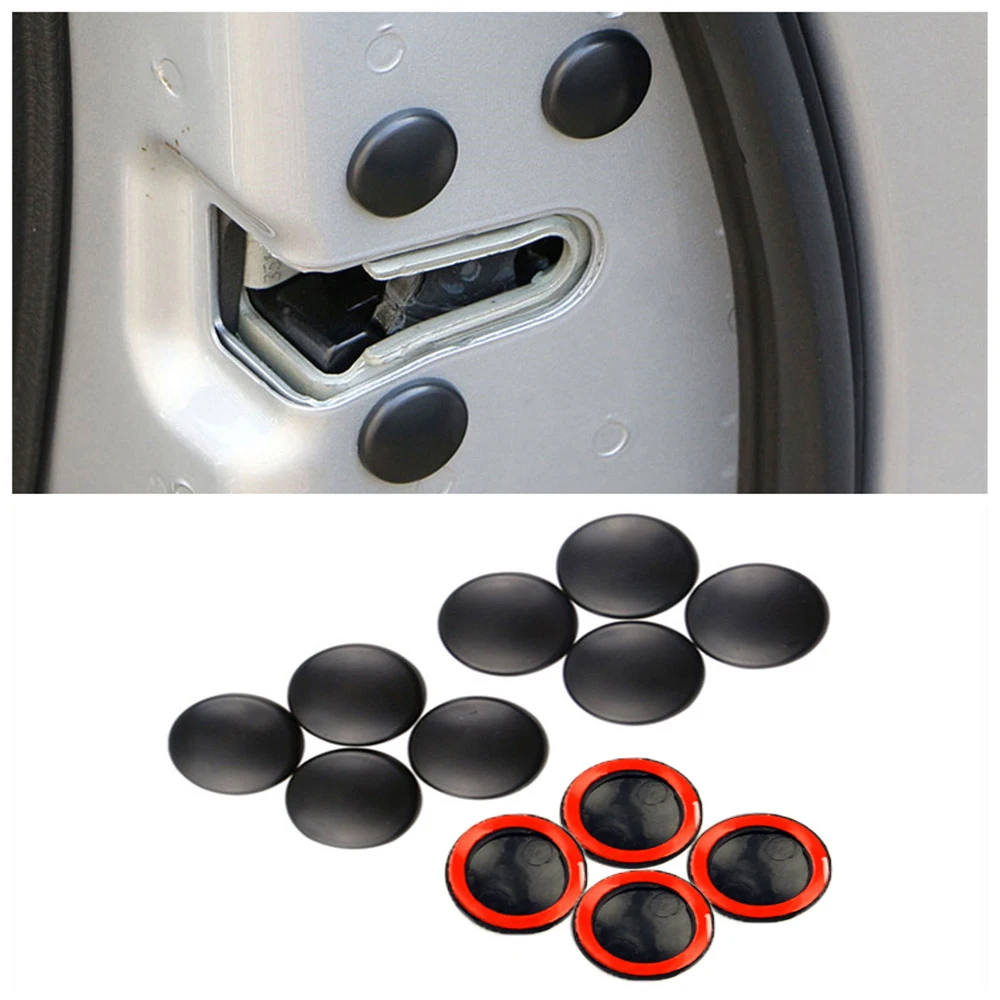 

Zlord 12Pcs Car Interior Door Lock Screw Protector Cover Anti-Rust Cap Trim Stickers Car Door Lock Screw Protector Cover