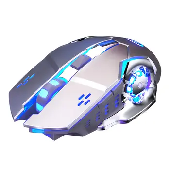 

A4 2.4G Wireless Gaming Mouse Ergonomic 6 Buttons LED 1600DPI Computer Rechargeable Gamer Mice Silent Mouse for PUBG FPS Games