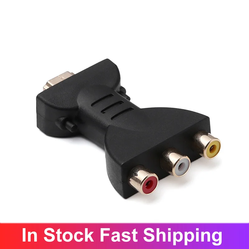 Аудиоадаптер 1080P-AV HDMI-совместим с 3RC разъемом Hdmi-Vga сплиттер цифровой сигнал для 720P