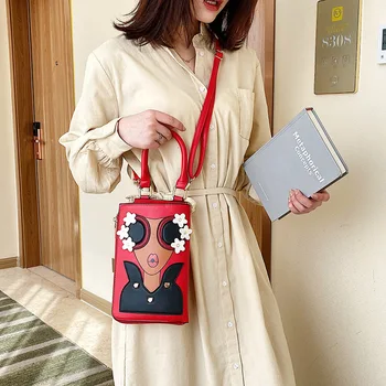 

S.IKRR Women Small Handbag Female Long Purse Coin Cell PU Leather Phone Bags Lady Messenger Bag Clutch Crossbody Shoulder Bag