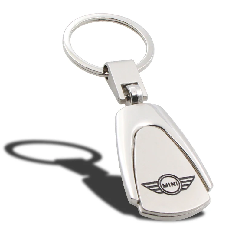 

Car Keychain Car Logo Key Metal Keychain Car Modelling for Mini Coopers CABRIO WORKS S front head back cover head box Badge