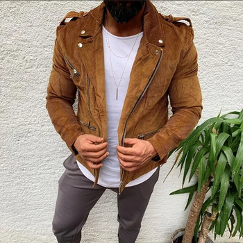 

Men's Wool Coat Men's Street Personality Coat Fur Personality Jacket Autumn Winter British Style