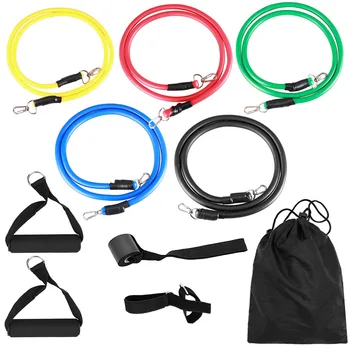 

Resistance Bands Set Fitness with Door Anchor Handles Ankle Strap and Carrying Bag Legs Ankle Straps Gym Fitness Workouts