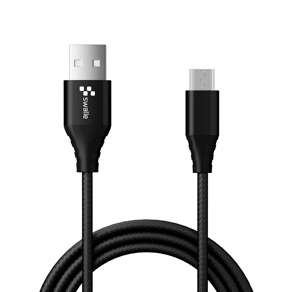 Black for Micro Swalle Micro usb type-C кабель для iPhone кабель освещения 0,2 м 1,2 м 3A провод для быстрого заряда type-C Магнитный кабель для зарядки телефона - Цвет: Black for Micro