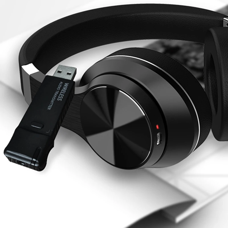 Bluetooth наушники + USB передатчик для ТВ ПК Беспроводные с ушами HiFi стерео игровая