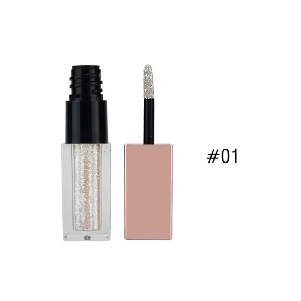01 Pearlescent Eye Shadow Glitter Powder High Gloss Eyeshadow Powder Create Three-dimensional Eye Makeup Waterproof Sweat-proof - Color: 01