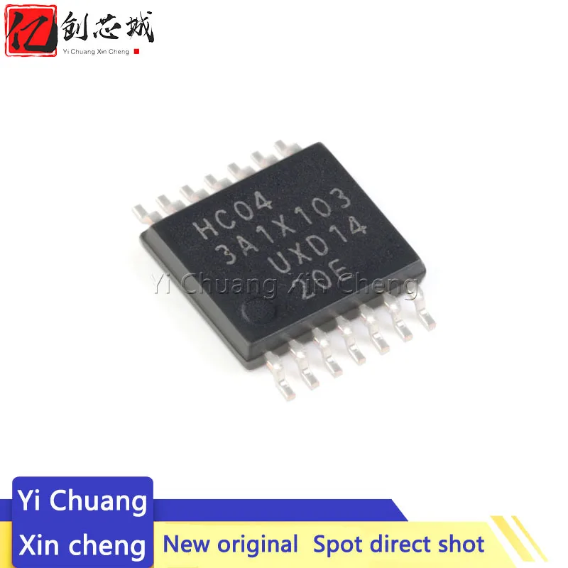 

10 шт. SN74HC04PWR TSSOP14 SN74HC04PW TSSOP-14 SN74HC04 74HC04 HC04 Новый и оригинальный