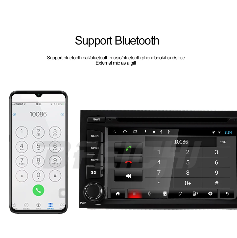 Clearance Bfeichi  android 9.0 car dvd for Seat Leon 2013 2014 2015 2016 2017 2018 Radio Car Stereo dvd player 10