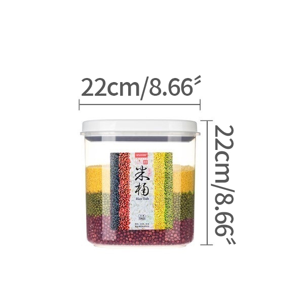 Household Rice Bucket itchen Insect-Proof And Moisture-Proof Sealed Storage Box Grain Dispenser Cereal Container K