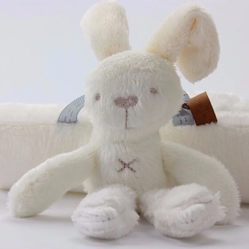 Rabbit baby hanging bed safety Bell Hand Stroller Gifts Mobile Plush plush seat Toy toy Multifunctional