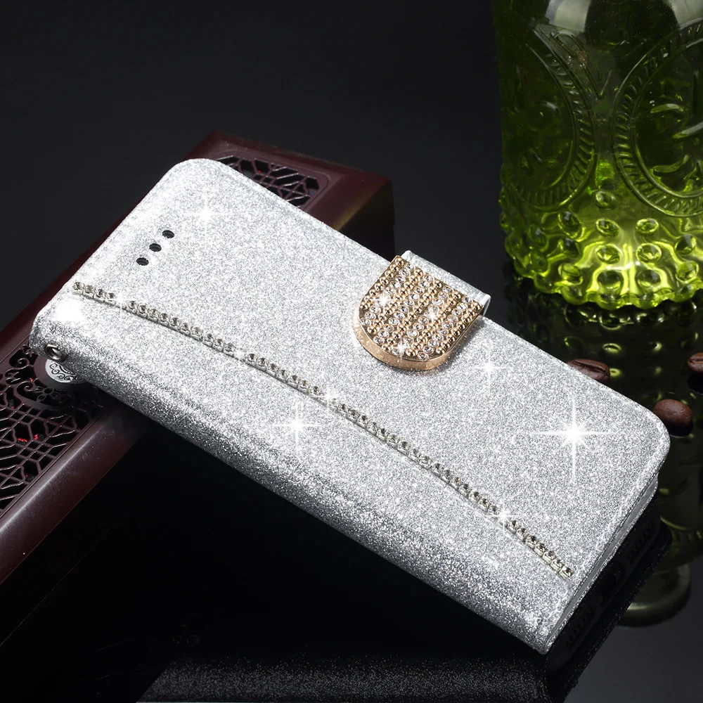L-FADNUT Bling Glitter Flip Leather Wallet Case For Samsung S20 Ultra S9 Plus S8 A3 2017 A5 A8 2018 S7 edge Magnetic Cover Coque L-FADNUT Bling Glitter Flip Leather Wallet Case For Samsung S20 Ultra S9 Plus S8 A3 2017 A5 A8 2018 S7 edge Magnetic Cover Coque