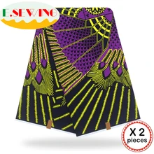 Анкара африканская восковая печатная ткань 12 ярдов Хлопок Воск Гана воск нигерийский стиль для шитья африканские платья одежда 111814