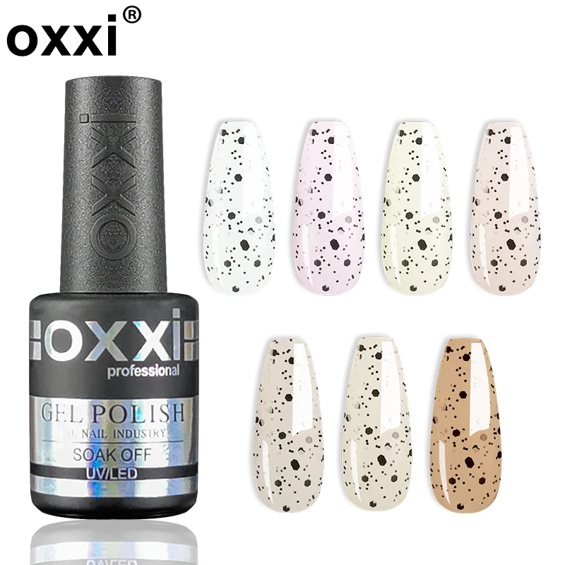 Oxxi 10Ml Gel Base In Gomma Nuda Guscio D'Uovo Top Coat Gellak Vernice Semipermanente Manicure Base Naturale E Top Coat Per Smalto Gel