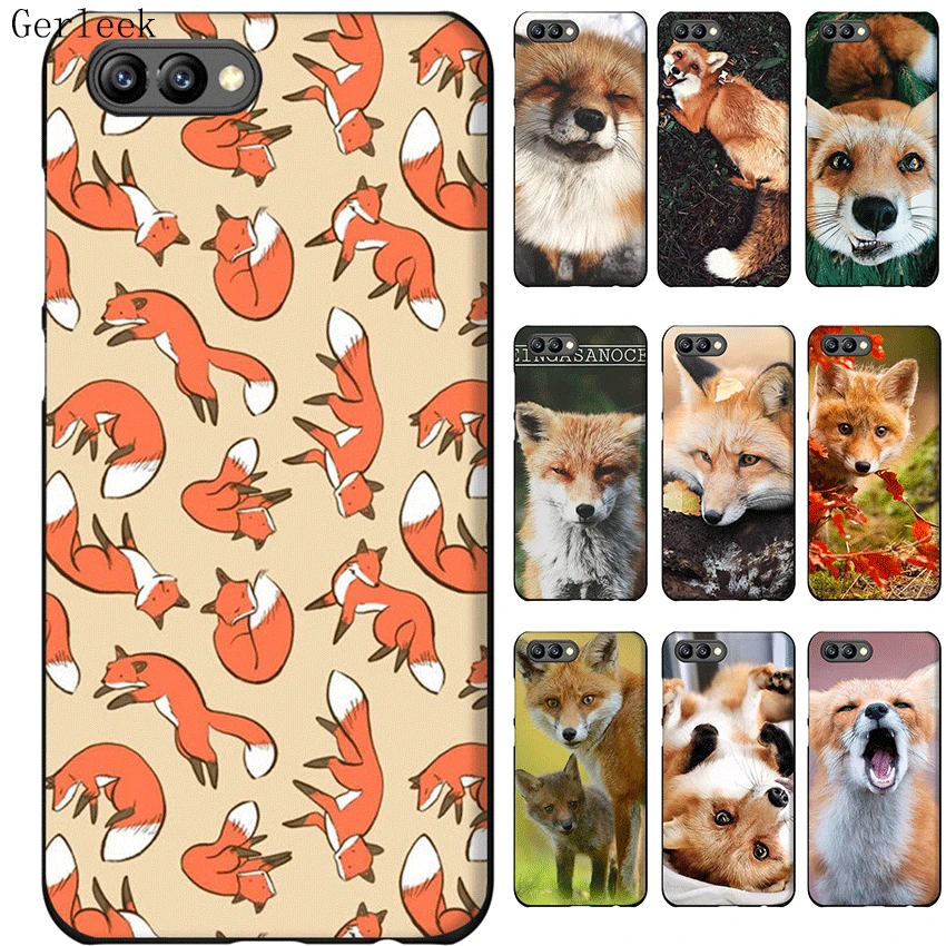 

Mobile Phone Case For Huawei Honor 6A 7A 7X 7C 8X 8C 8 9 9X 10 View 20 TPU Cover Cute Fox Cub Fox Shell