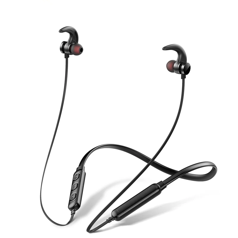 Беспроводные Bluetooth наушники T11 TWS гарнитура с шейным ремешком спортивные 3D