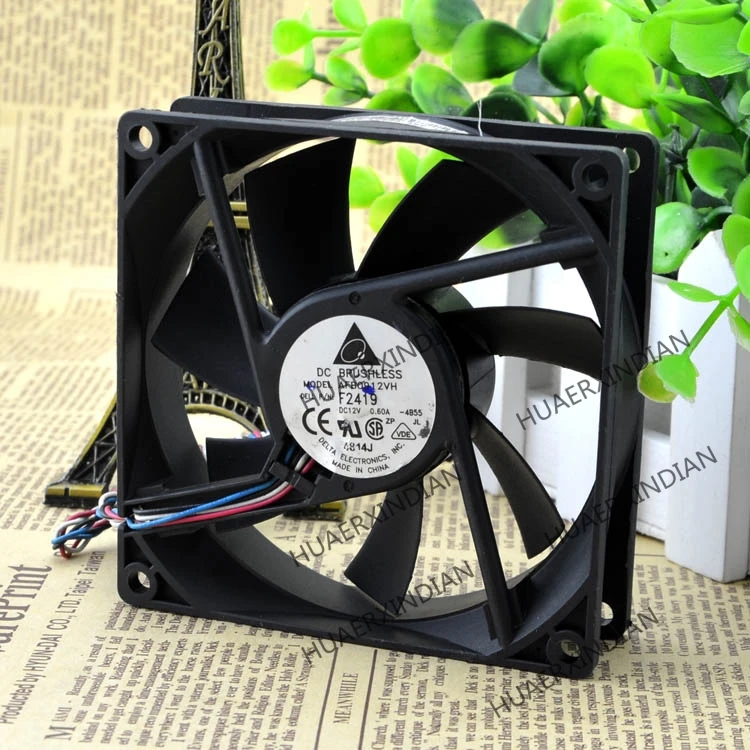 

Original NEW 9225 DC12V 0.6A AFB0912VH 4 wires PWM Motor protection cooling Fan