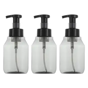 

3Pcs 350ml Soap Pump Shampoo Lotion Disinfectant Refillable Bottle Dispenser