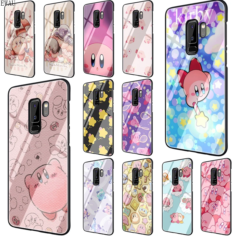 

EWAU I Love Kirby Tempered Glass phone case for Samsung S7 S8 S9 S10 Note 8 9 10 plus A10 20 30 40 50 60 70