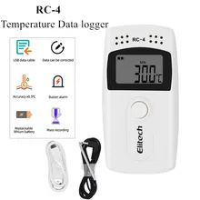 RC-4 usb temperatura registrador de dados datalogger registrador externo sensor 16000 ponto gravador de temperatura embutido sensor ntc 40% de desconto