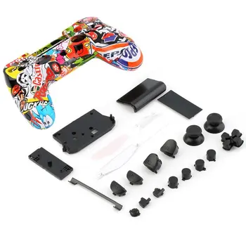 

Skeleton Gamepad Controller Housing Shell W/Buttons Kit for PS4 Handle Cover