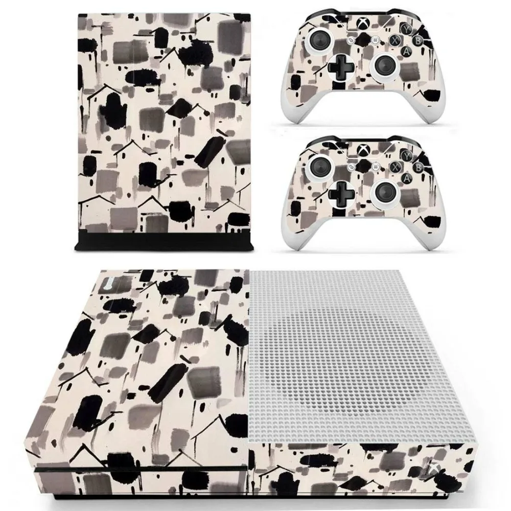 Новая наклейка на кожу для Microsoft Xbox One S консоль и 2 контроллера для Xbox One S Наклейка на кожу виниловый аксессуар