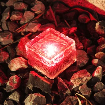 

Solar Path Underground Buried Brick Light Led Creative Stone Ice Cube Brick Solar Garden Driveway Security Light Led Floor Light