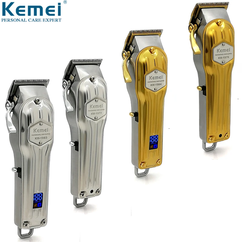 Профессиональная Металлическая машинка для стрижки волос Kemei мужской