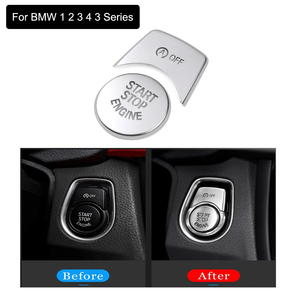 

Aluminum Alloy Engine Start Stop Switch Button Trim for BMW 1 2 3 4 3 Series GT F20 F30 F32 F34