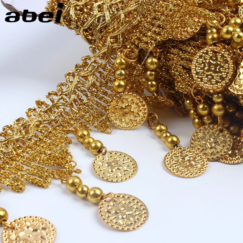2yards 70mm Braided Beads Lace Fringe Sequins Paillette Tassel Ribbon Stage Performance Suits Wedding Dress Sewing Fabric DIY lace ribbon lace fabric lace sewing accessories lace sewing supplies lace accessories lace garment accessories lace decoration clothing craft accessories