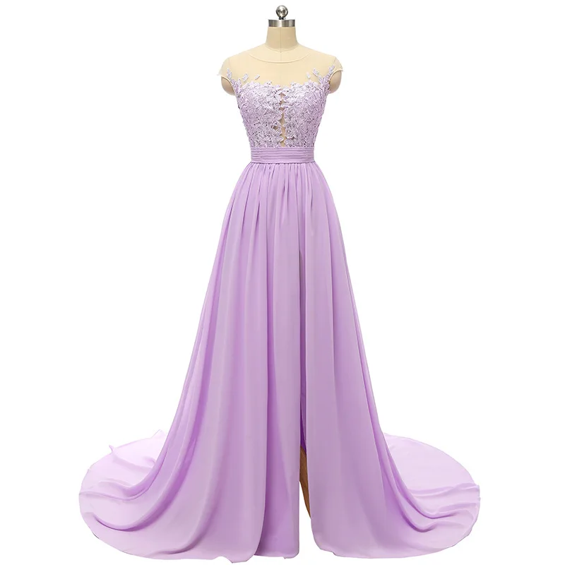 Robe De Soiree Формальное длинное вечернее платье для выпускного бала без рукавов с открытой спиной сексуальное шифоновое кружевное женское платье для свадьбы Вечерние