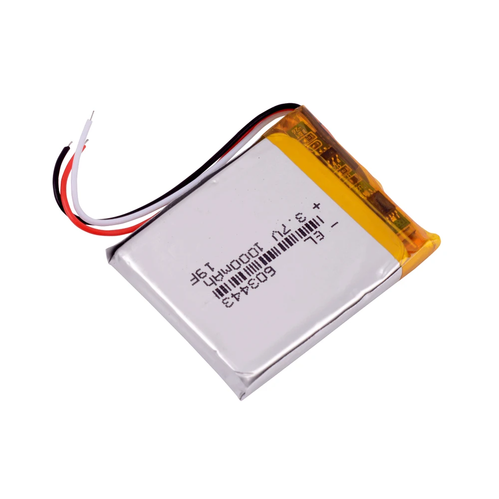 3 линии литр энергии аккумулятора 3,7 V e роуд маршрут LH950 LH980N 603443 063443 1000 мА/ч, 5 дюймовый навигатор Универсальный перезаряжаемый аккумулятор
