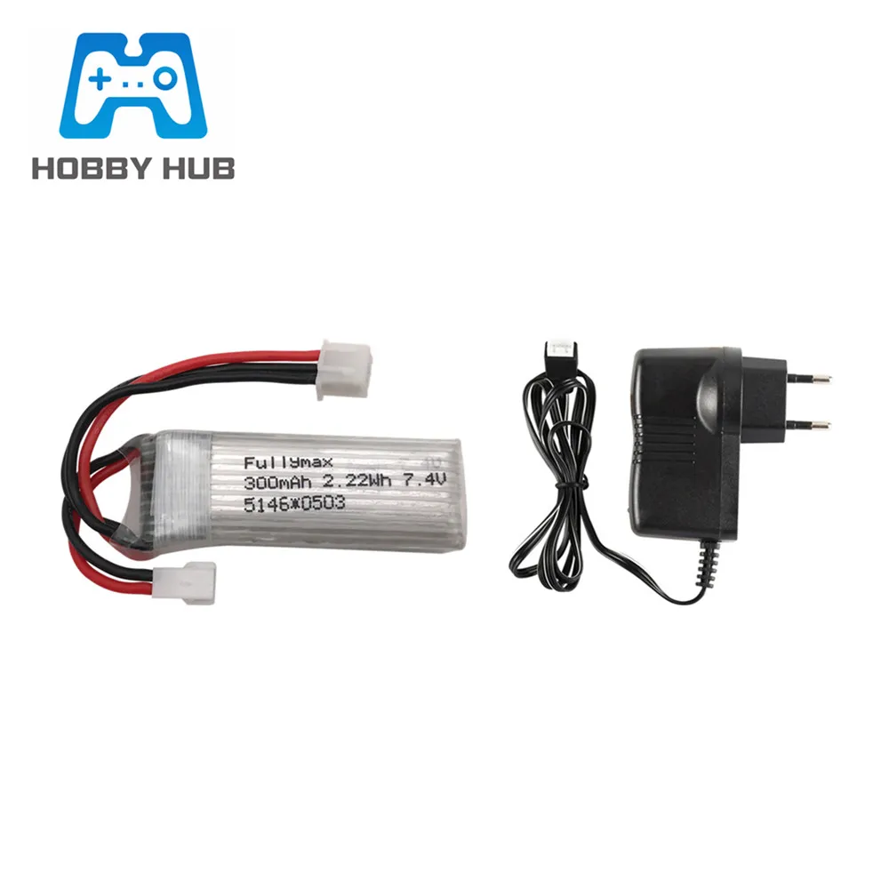 7,4 V 300mAh LiPo батарея для WLtoys F959 XK DHC-2 A600 A700 A800 A430 2.22Wh RC Дрон запасные части 7,4 v 2s li-po батарея 2 шт - Цвет: Тёмно-синий