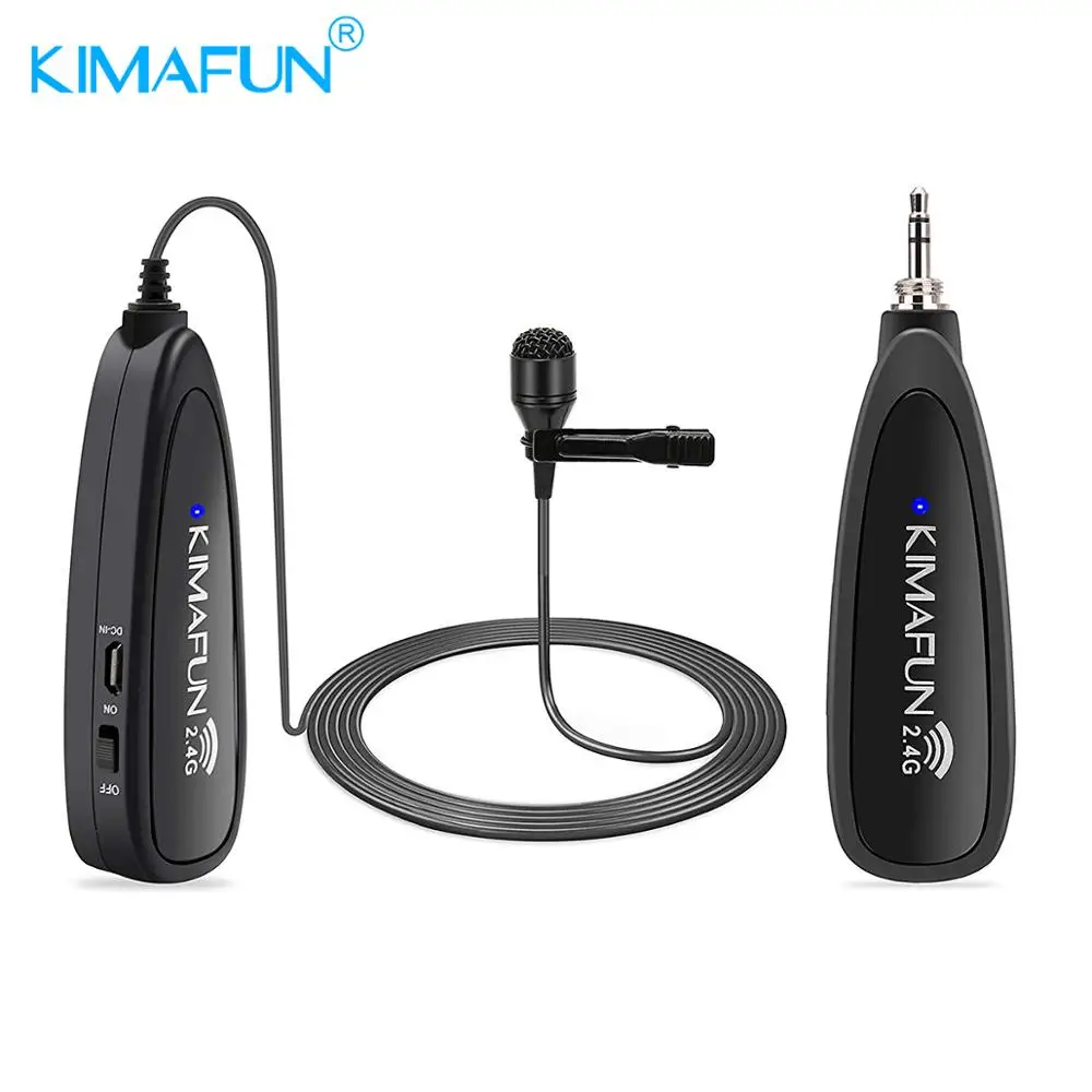 KIMAFUN 30-50m 2,4G Lavalier беспроводной мини-микрофон для iphone Android камера ноутбук MAC для Youtube запись ПК микрофон KIMAFUN 30-50m 2,4G Lavalier беспроводной мини-микрофон для iphone Android камера ноутбук MAC для Youtube запись ПК микрофон
